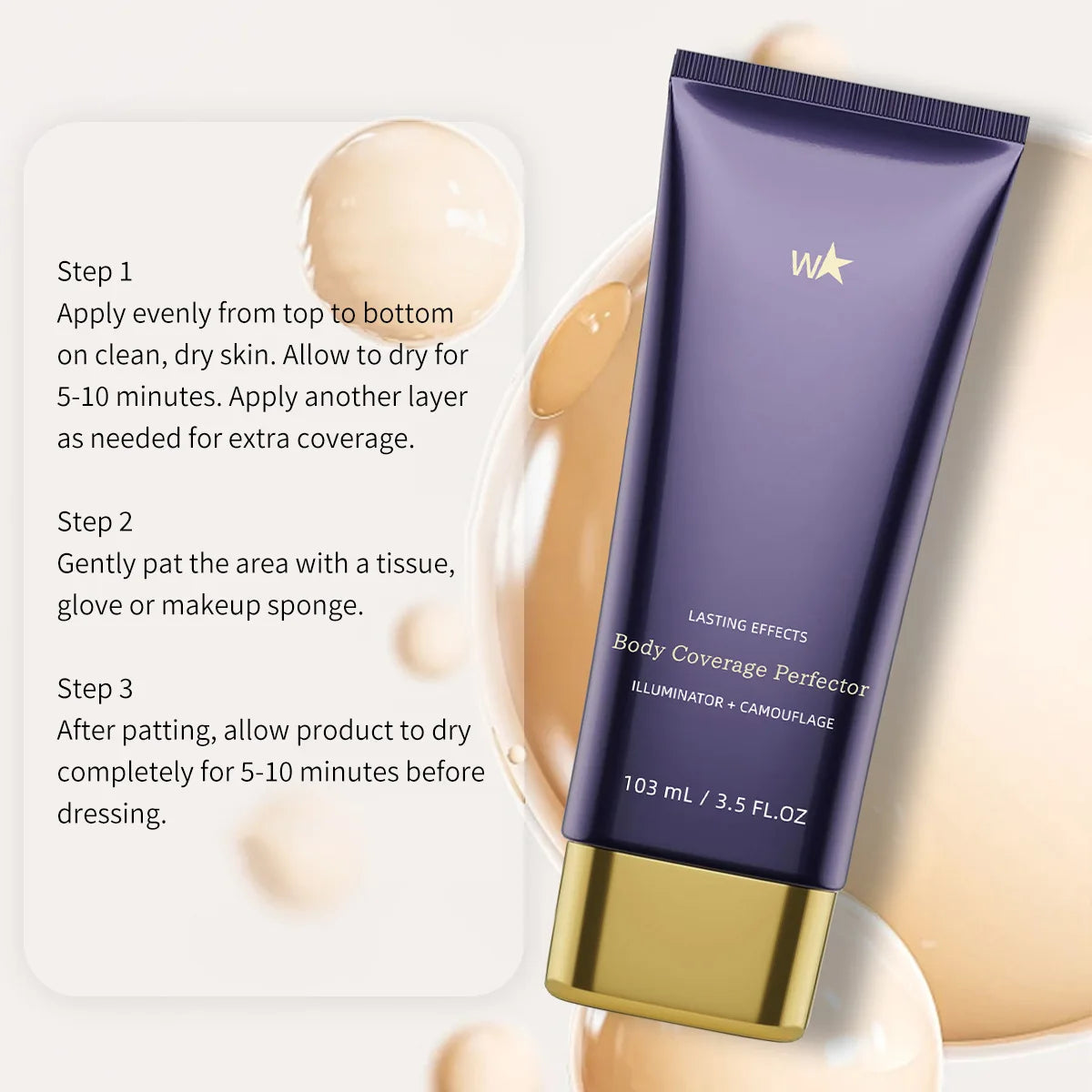 W® Body Coverage Perfector - Waterproof Leg & Body Concealer
